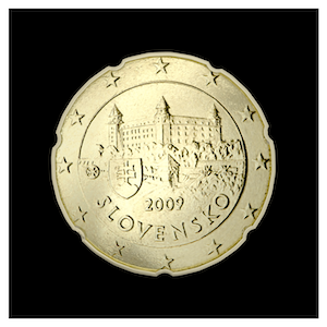 20 ¢ - Le château de Bratislava